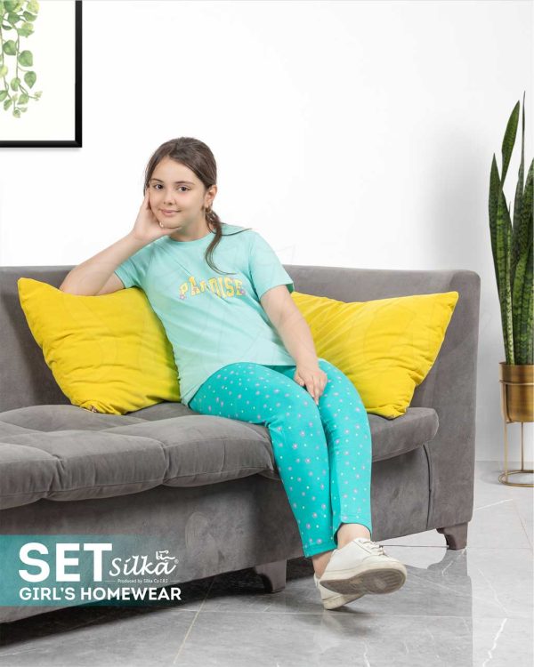 ست راحتی دخترانه طرح پارادایس - تصویر 1