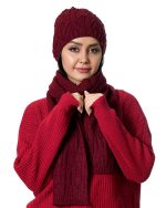 شال و کلاه زمستانی زنانه سیلکا مدل صحرا
