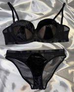 ست شورت و سوتین مخملی فانتزی