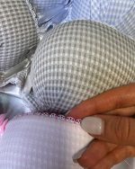 سوتین زنانه صدفی چهارخونه سیلکا