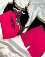 ست نیم تنه کبریتی کاپ دار