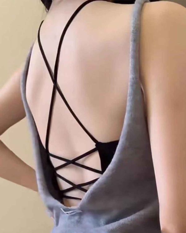 نیم تنه زنانه لیزری پشت بند دار