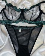 ست شورت و سوتین توری زنانه تورگاز