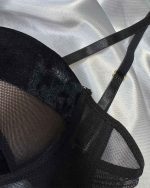 ست شورت و سوتین مخملی فانتزی