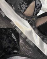 ست شورت و سوتین مخملی فانتزی