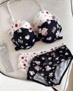 ست شورت و سوتین زنانه کیتی جلو بازشو