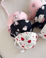 ست شورت و سوتین زنانه کیتی جلو بازشو