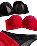 ست شورت و سوتین مخملی فانتزی