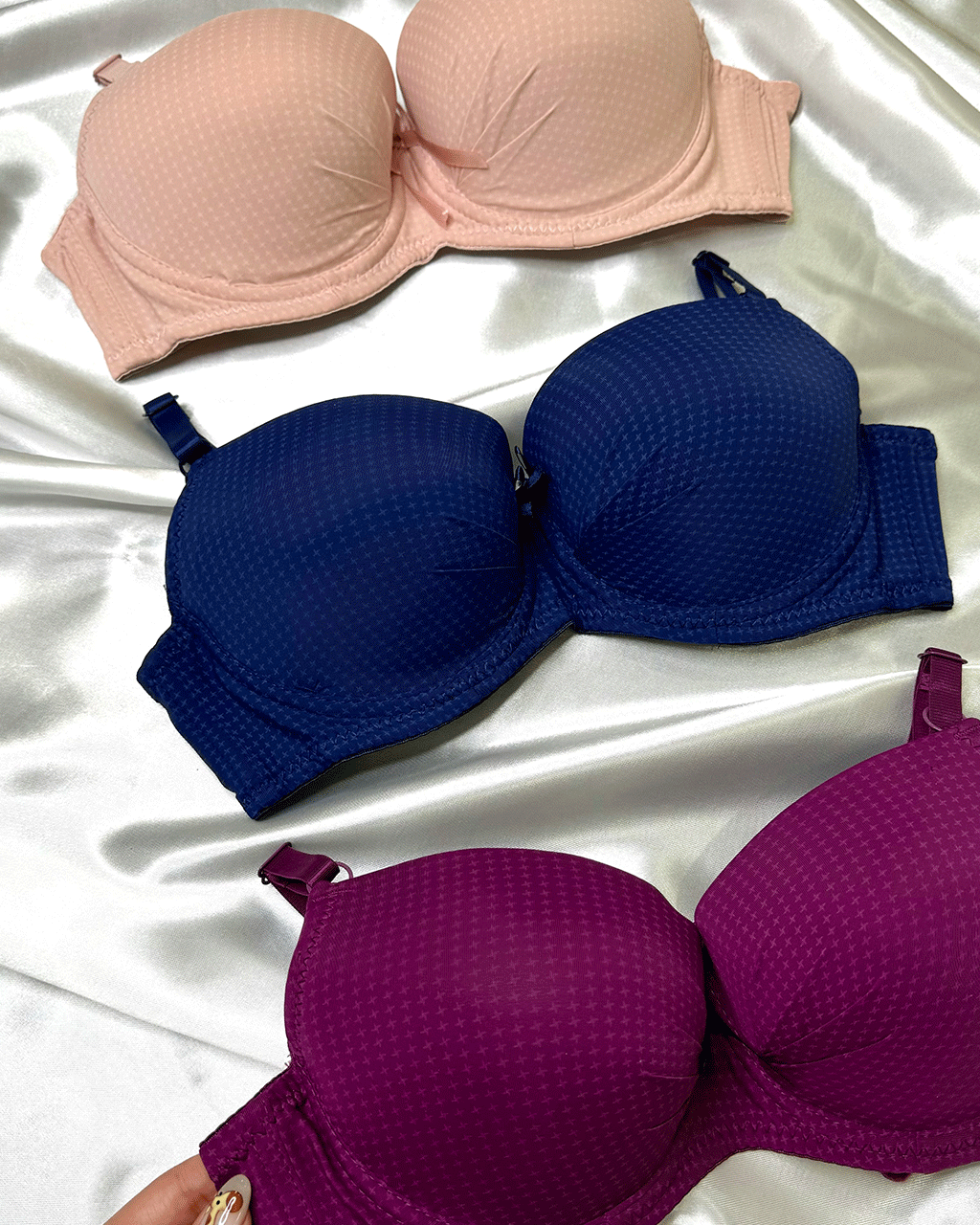 ffgg4g سوتین زنانه جک دار خال خالی سیلکا