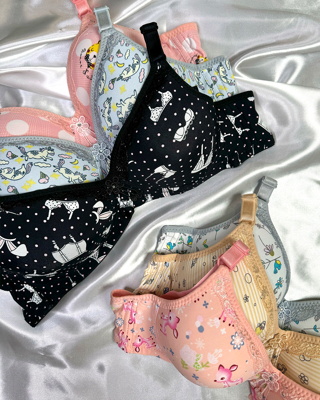 سوتین زنانه عروسکی بدون فنر سیلکا سوتین زنانه عروسکی بدون فنر سیلکا