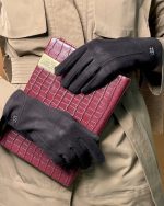 دستکش زنانه زمستانی خزدار لوکس