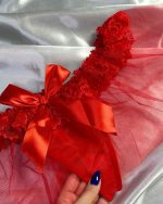 شورت زنانه فانتزی توری دامنی