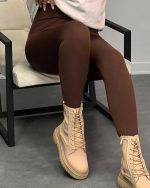 لگ کبریتی قهوه ای زنانه