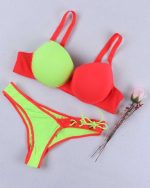 ست شورت و سوتین دو رنگ