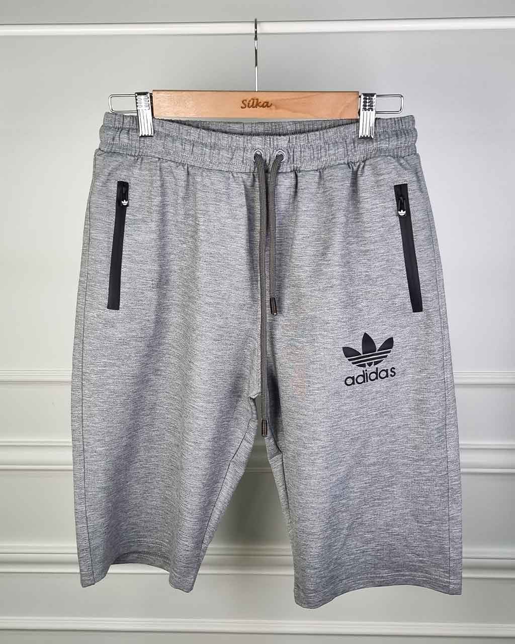1 شلوارک مردانه طرح آدیداس ملانژ سیلکا
