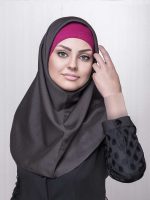 کلاه زیرمقنعه ساتن گرهی رنگی سیلکا