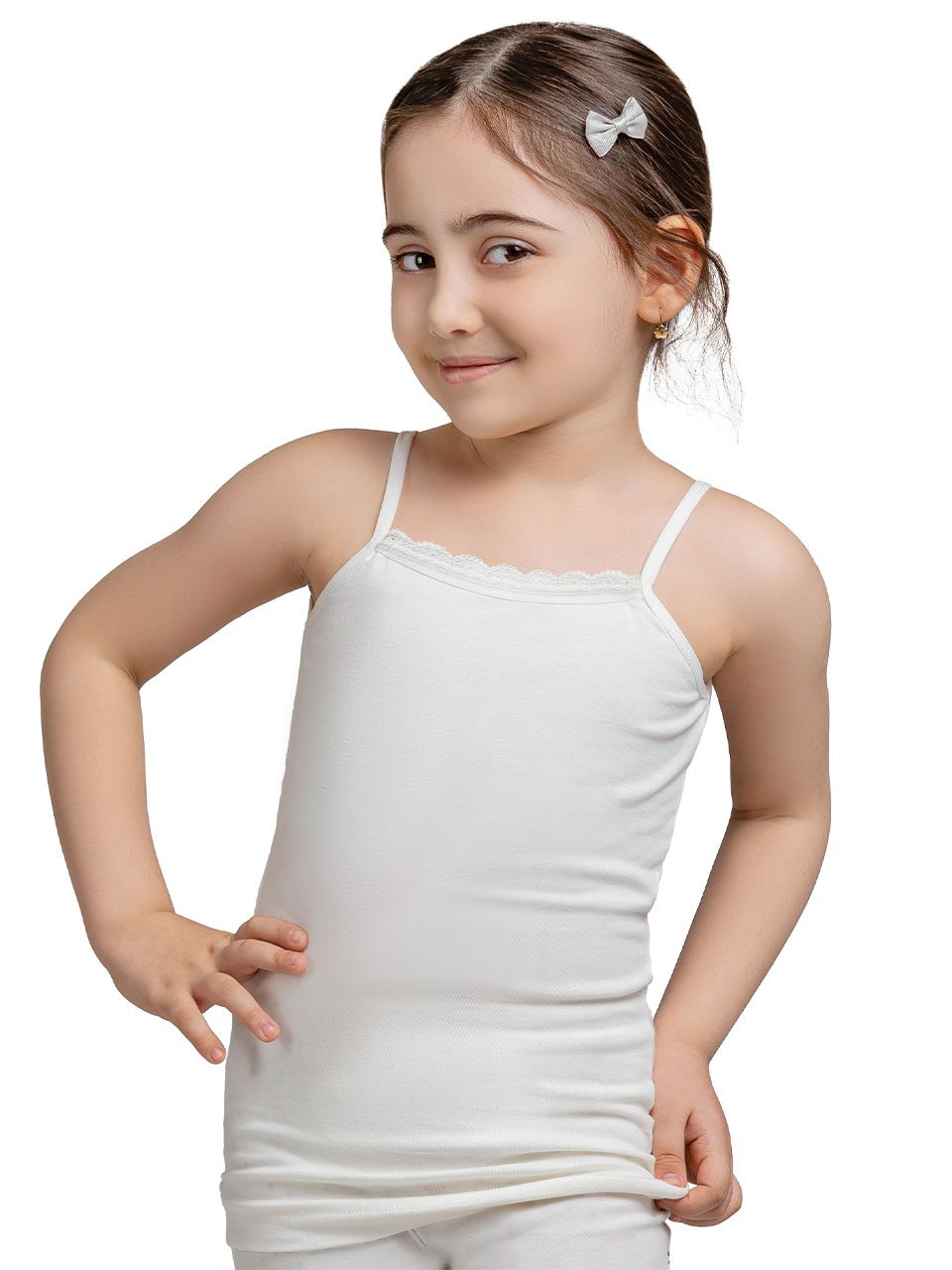 tapgipur-05-d1 تاپ دخترانه بندی پنبه حاشیه گیپور سفید