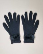 دستکش زنانه ترمال سموری مشکی سیلکا