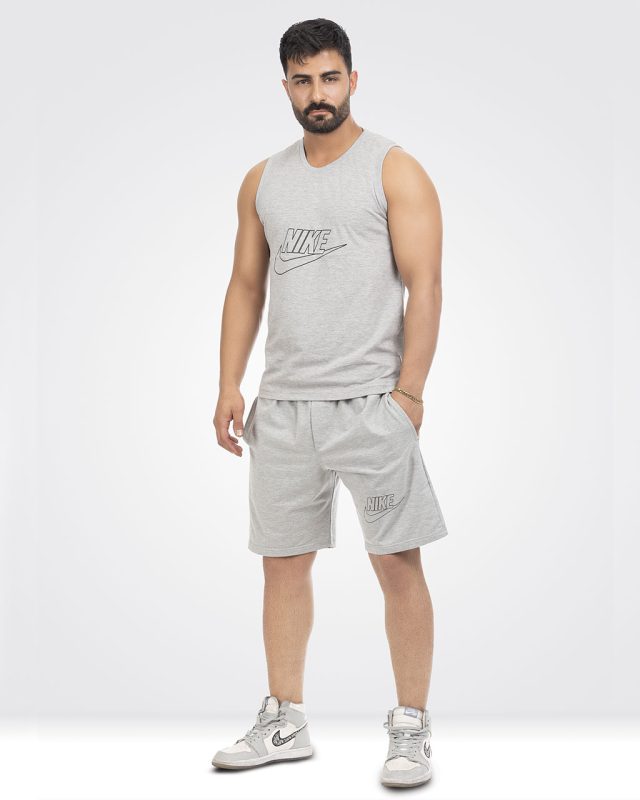 ست راحتی مردانه نخی nike ملانژ