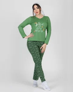 ست راحتی زنانه آستیندار anyway سیلکا