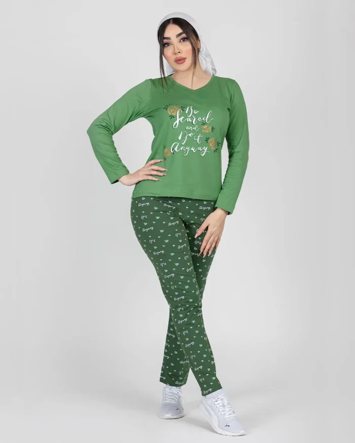 ست راحتی زنانه آستین‌دار anyway سیلکا