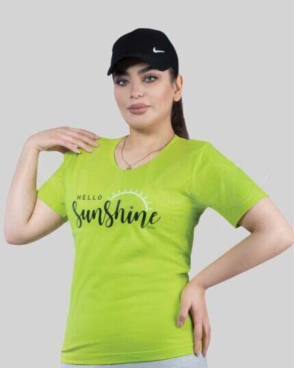 تیشرت زنانه طرح SUNSHINE