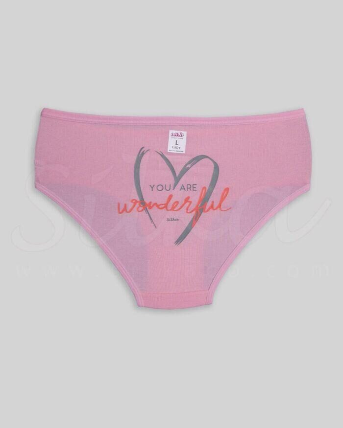 شورت زنانه نخی پشت چاپ wonder full