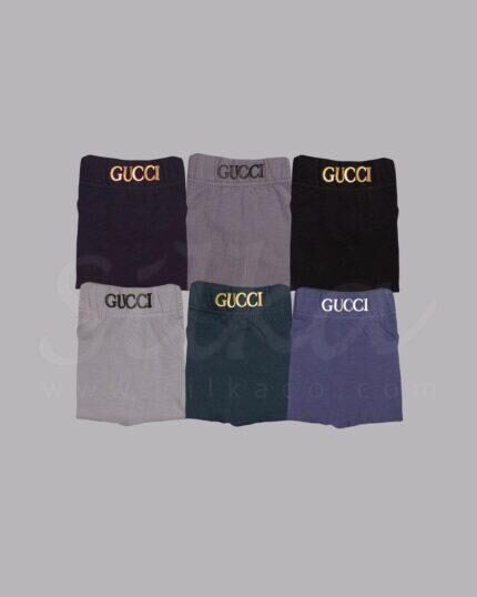 شورت مردانه نیم پا سیلیکونی طرح :GUCCI