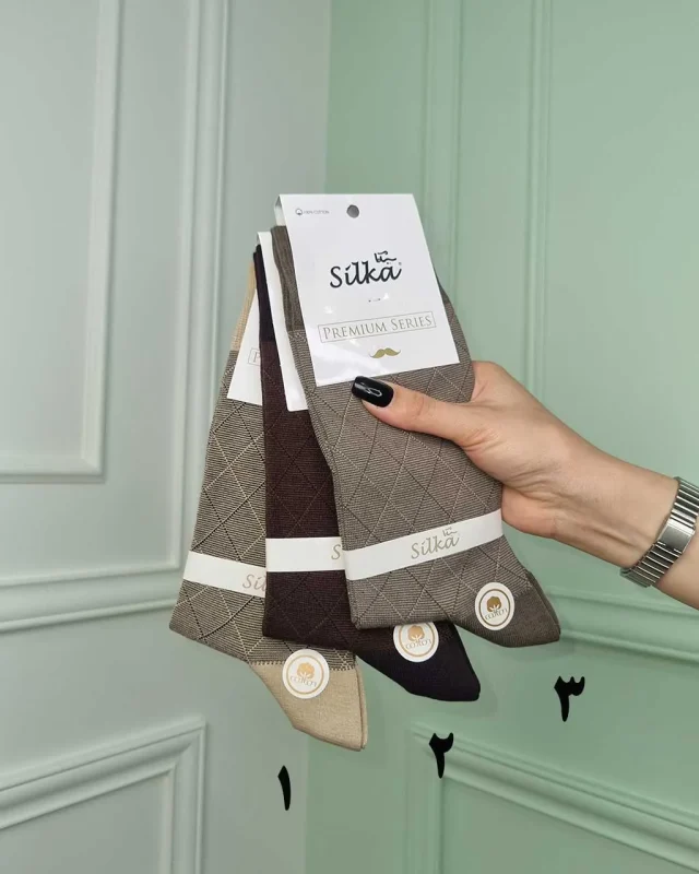 جوراب کلاسیک مردانه طرح لیام