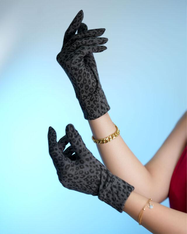 دستکش زنانه پلنگی