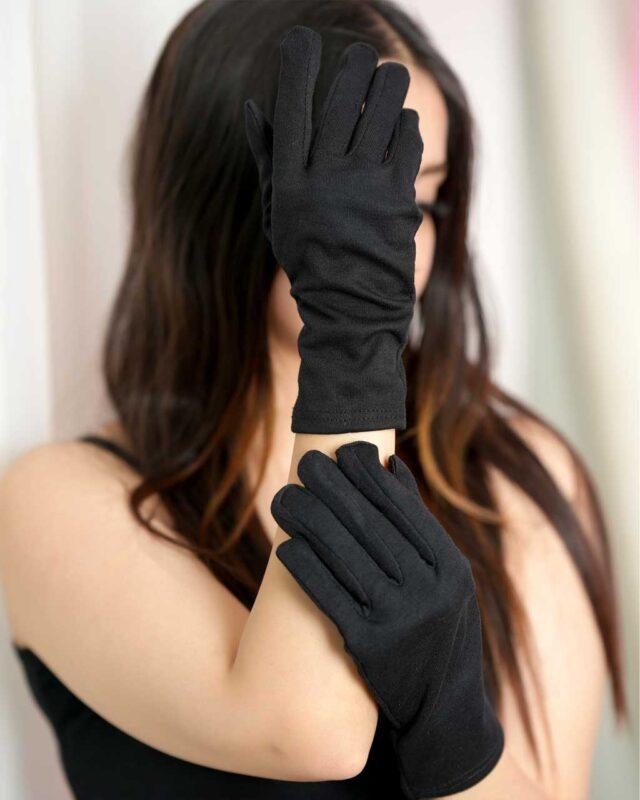دستکش نخی نواردار