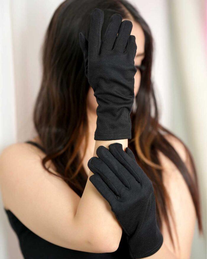 دستکش نخی نواردار
