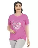تیشرت زنانه نخی طرح هستی سیلکا