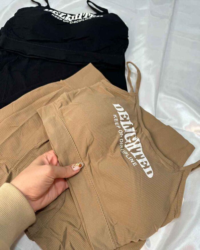 ست نیم تنه کبریتی کاپ دار