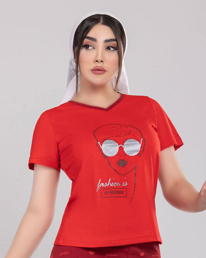 تیشرت زنانه نخی fashion اوت لت