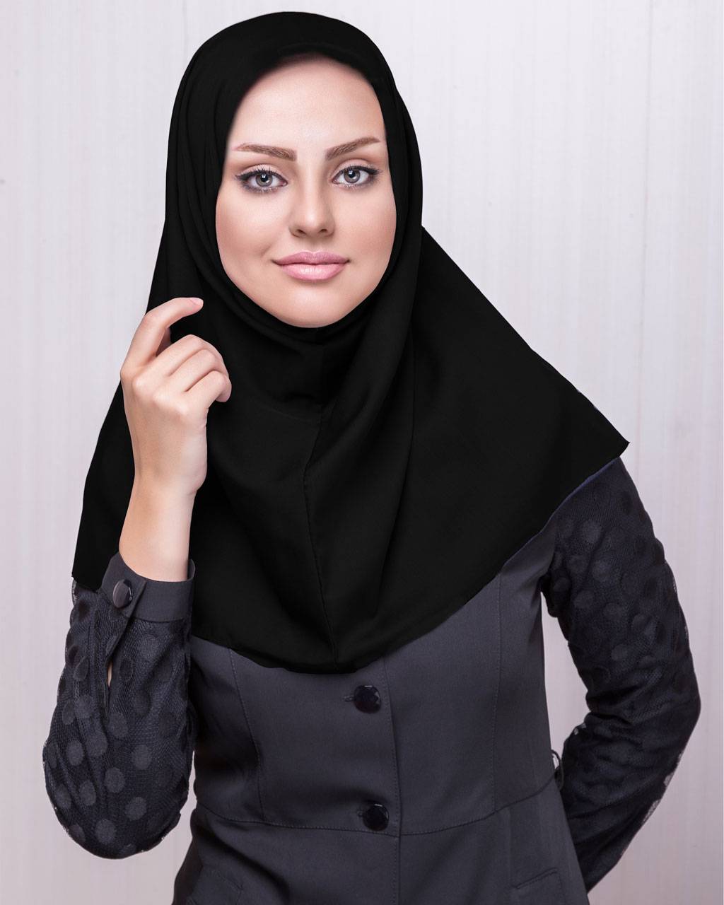 مقنعه وال زنانه مشکی