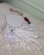 دستکش زنانه گیپور لب پاپیون سیلکا