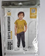 ست راحتی پسرانه نخی طرح game سیلکا