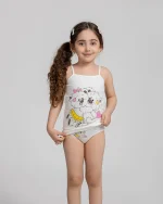 ست زیرپوش دخترانه طرح خرس سیلکا