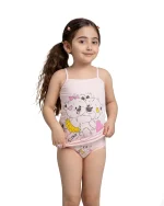 ست زیرپوش دخترانه طرح خرس سیلکا