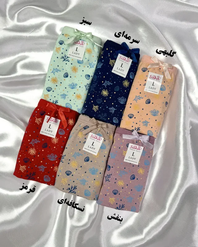 شورت نخی زنانه دریا سیلکا