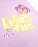 ست راحتی دخترانه نیم آستین little سیلکا