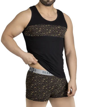 ست زیرپوش مردانه راسا طرحدار سیلکا