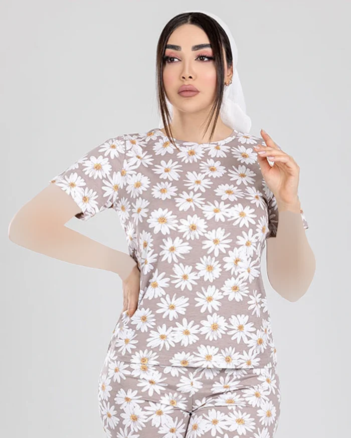 تیشرت زنانه نخی طرح طناز اوت لت سیلکا