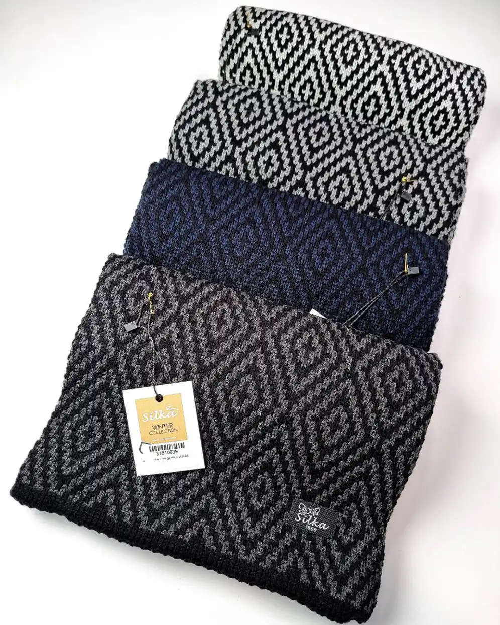 ariarad-06-m شال گردن مردانه بافت سیلکا طرح آریاراد