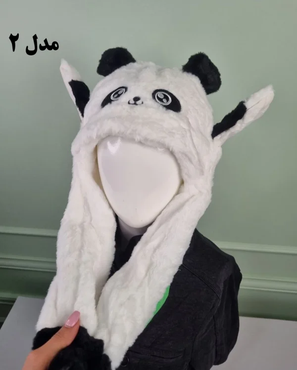 کلاه بچه‌گانه زمستانی پمپی توخز طرح پاندا