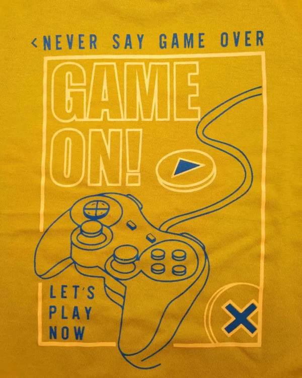ست راحتی پسرانه نخی طرح game برند سیلکا