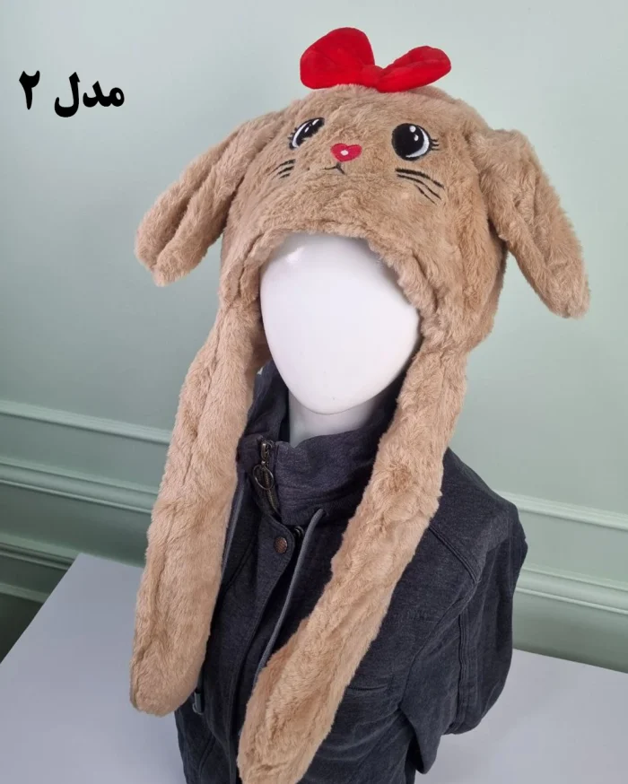 کلاه بچه‌گانه زمستانی پمپی توخز طرح گربه