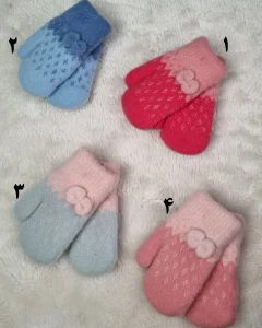 دستکش بچه‌گانه تک انگشتی بافت موهر فانتزی مدل سایمون