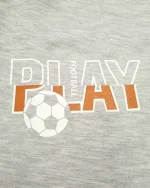 ست راحتی پسرانه نخی طرح فوتبال سیلکا